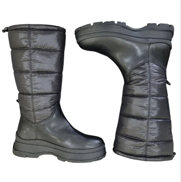 Noize Aya Puffer Boot Mid Calf Black Winter Warm Padded Cozy Quilted Women’s 9 - Picture 8 of 16